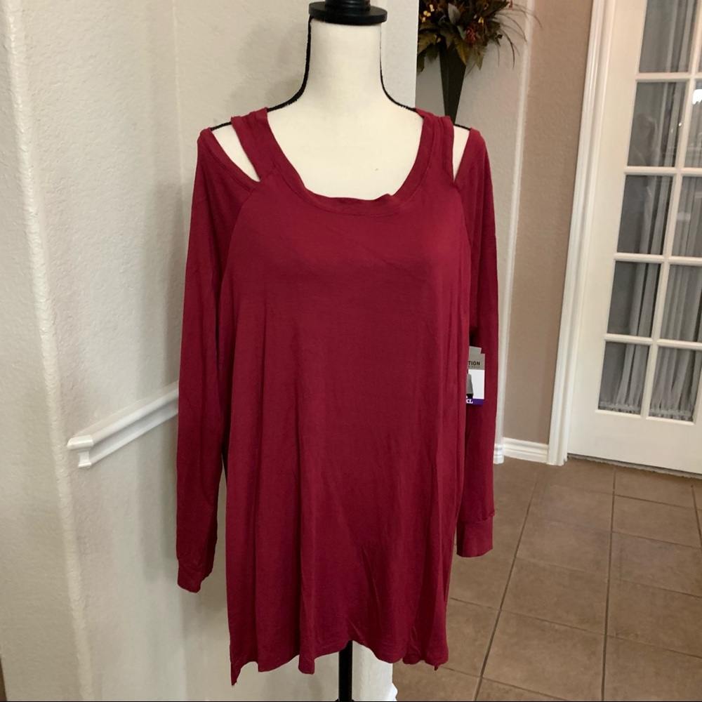 Kennth Cole Reaction Anemone long sleeve top Size XXL